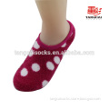 WSP-65 New Polka Design Moisture Non Slip Spa Socks/Red Dot Ankle Women Indoor Socks